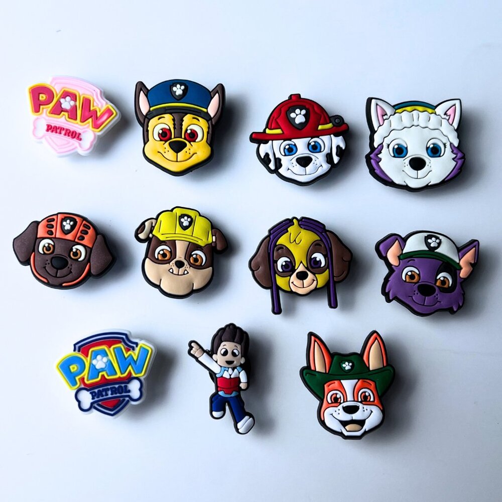 Paw Patrol Shoe Charms – Set of 11 | Clog Charms for Kids | Cartoon Crocs